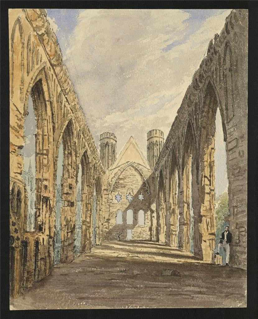 James Wilcox (1778-1865) Painting St Stephen's Chapel Westminster London 18361