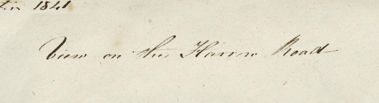 Mary Webster (1794-1883) Watercolour Painting - View On Harrow Road London 18414