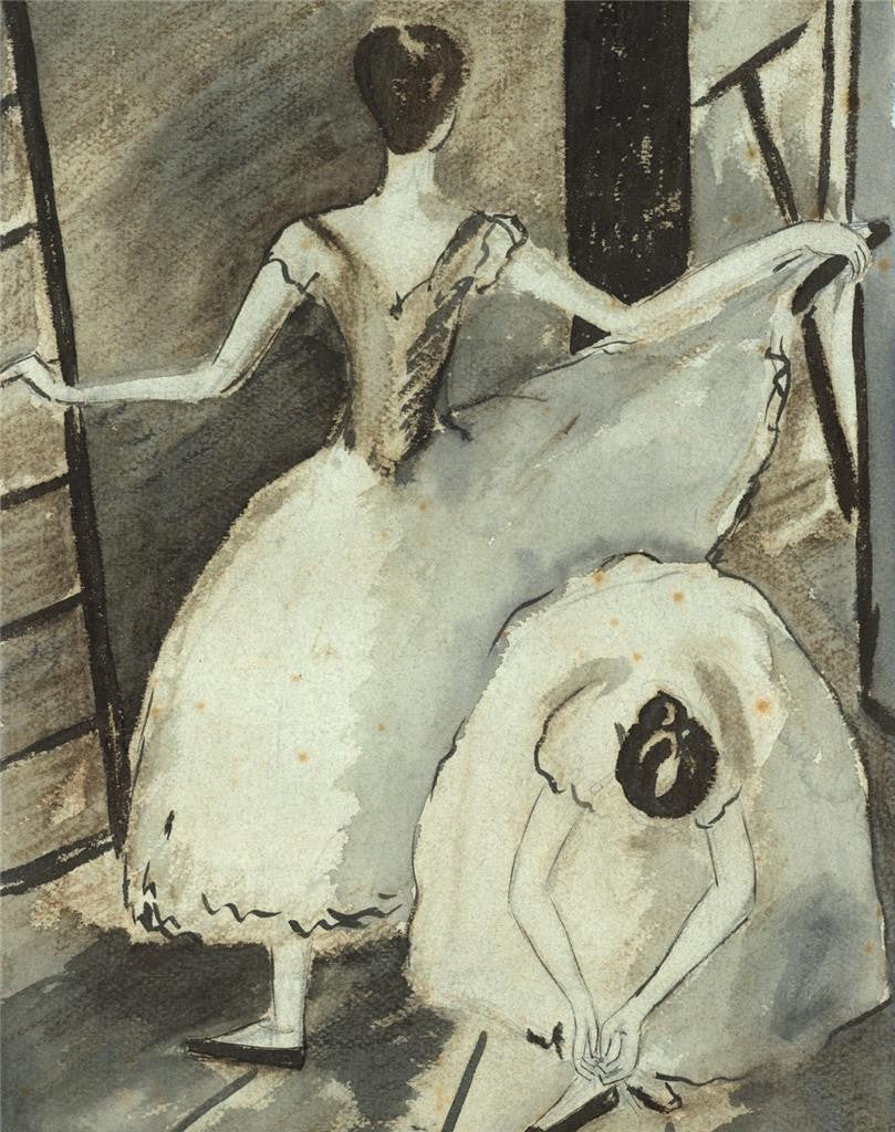 Phyllis Chilton Osborne Watercolour Painting Vic-Wells Ballet Cambridge 19388