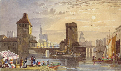 Style Of Samuel Prout Strasbourg France Watercolour Painting 19th Century0