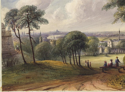 Mary Webster (1794-1883) Watercolour Painting London From Greenwich Park 18385