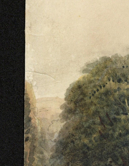 Mary Webster (1794-1883) Watercolour Painting - Cottages At Sudbury London 18406