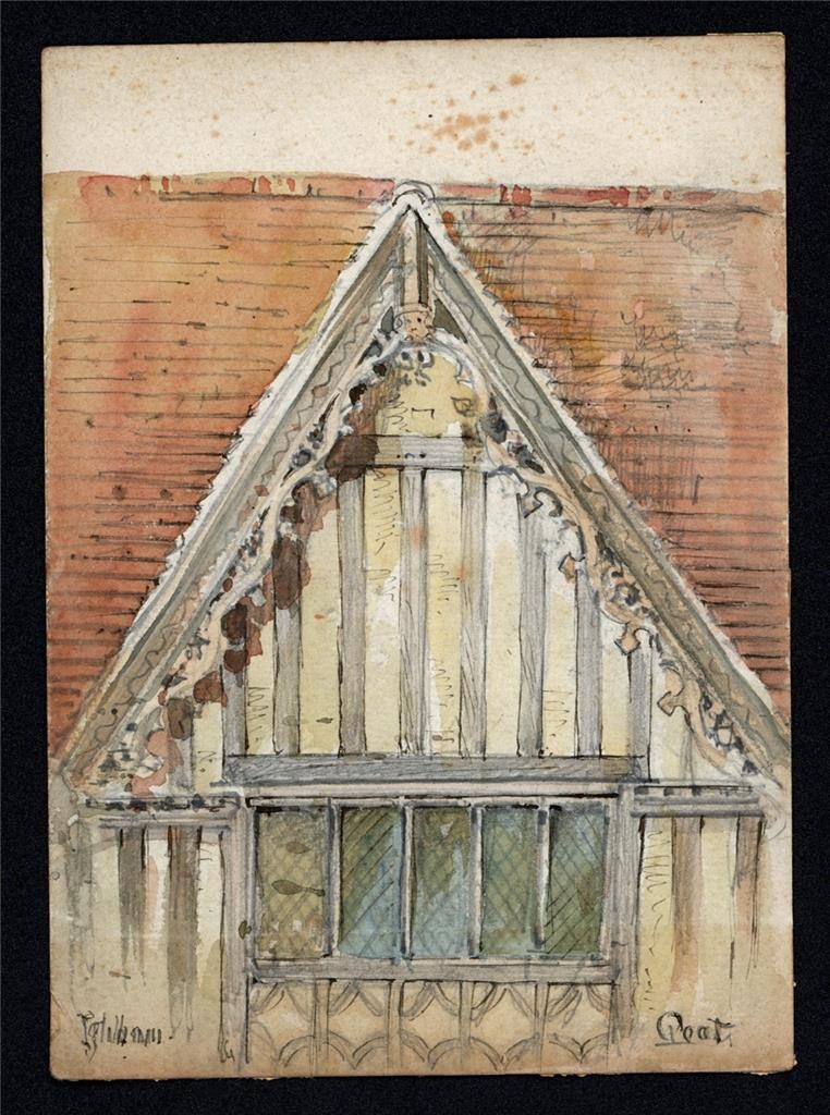 Ightham Kent - Small Watercolour Painting - James Foster Wadmore1