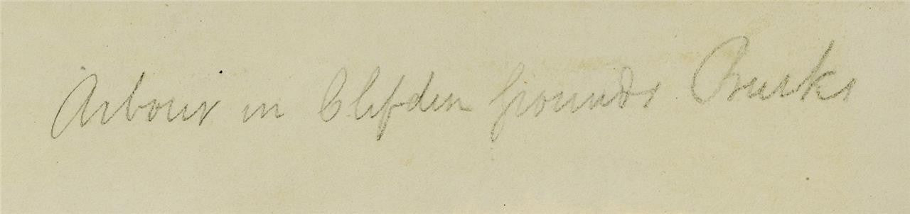 Cliveden Grounds Buckinghamshire - Antique Watercolour Painting - 19th Century8