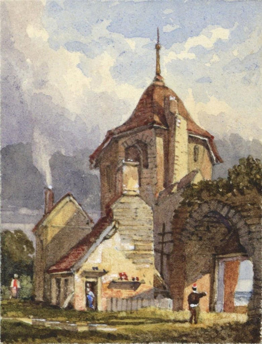 Style Of Samuel Prout Yarmouth Miniature Watercolour Painting 19th Century0