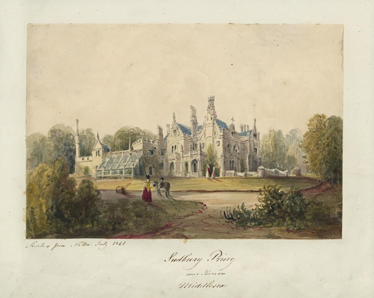 Mary Webster Watercolour Painting Sudbury Priory Near Harlow London 18415