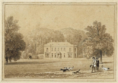 John Preston Neale (1780-1847) Watercolour Painting Sunninghill Park Berkshire0