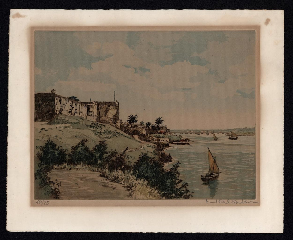 Frederick Halpern - Signed Etching Continental Landscape - 20th Century - 10/251