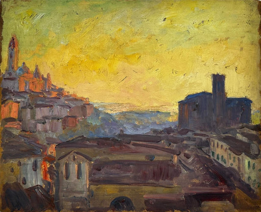 William Samuel Horton (18651936) Oil Painting  Impressionist Continental Scene0