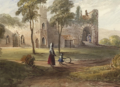 Mary Webster (1794-1883) Watercolour Painting Lewes Castle Sussex 18385