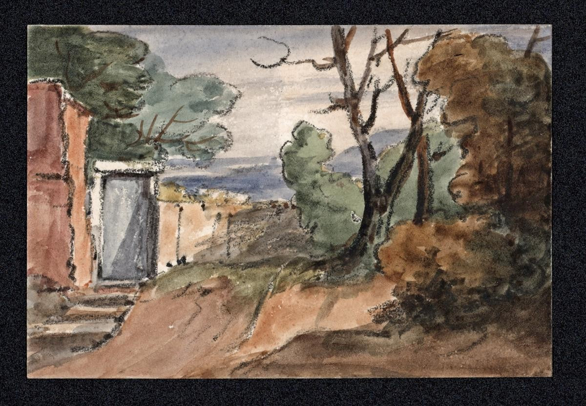 William George Jennings (1763-1854) Watercolour Painting - New Church Gravesend1