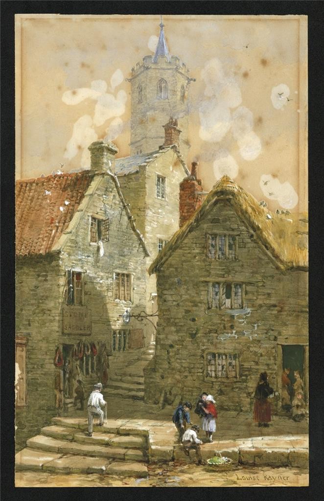 Louise Rayner (1832-1924) - Watercolour Painting - South Petherton Somerset1