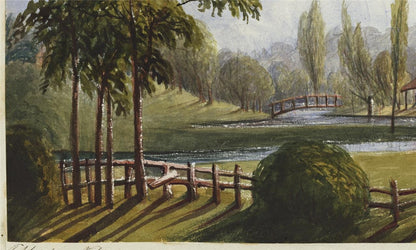 Mary Webster Watercolour Painting Fishing Cottage Chenies Buckinghamshire 18487