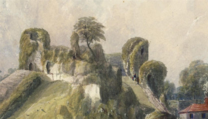 Mary Webster (1794-1883) - Watercolour Painting - Pevensey Castle Sussex - 18526