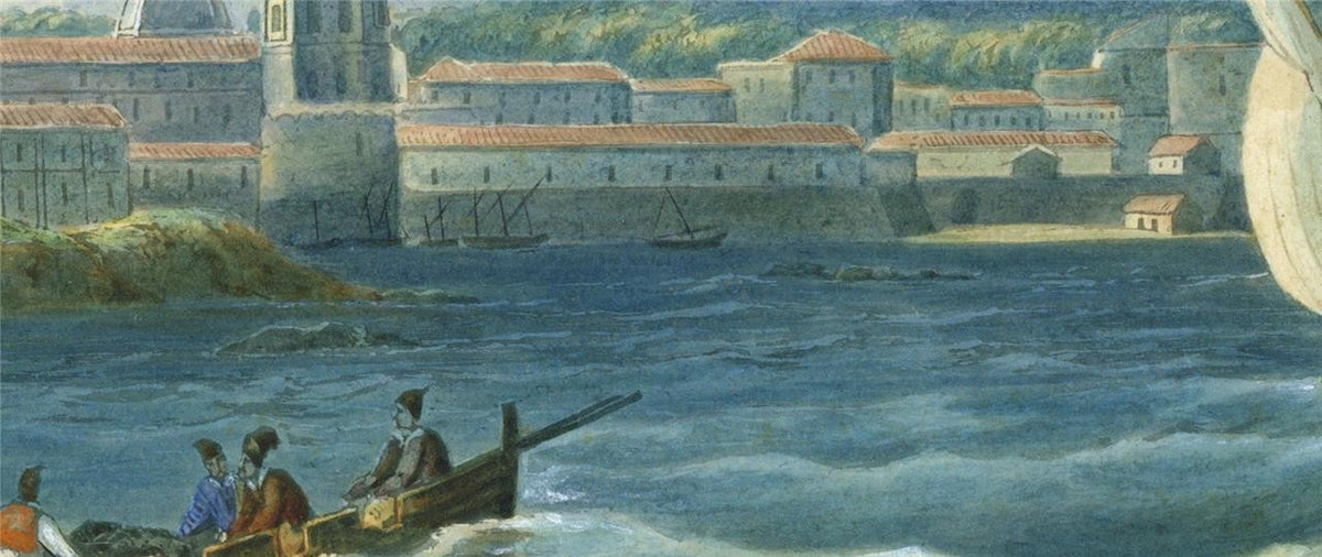 Catania Sicily Italy Watercolour Painting 19th Century Grand Tour9