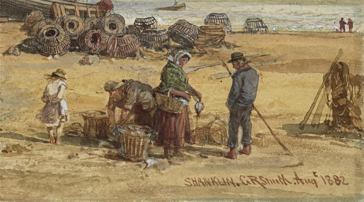 G. R. Smith Watercolour Painting Shanklin Isle Of Wight 1882  19th Century3