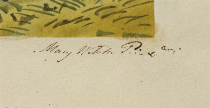 Mary Webster (1794-1883) Watercolour Painting - Infant School Eastbourne 18422