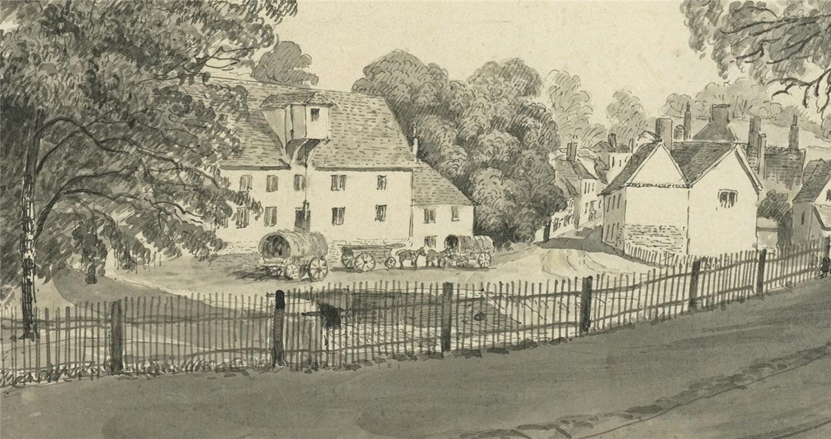 James Wilcox (1778-1865) Watercolour Painting - Wadesmill Hertfordshire 18444