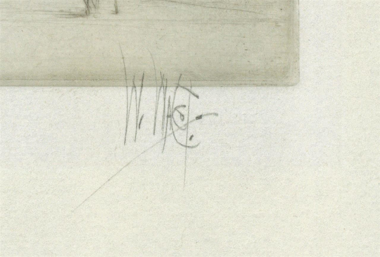 William Walcot (1874-1943) Pencil Signed Etching - Holyrood Palace, Scotland2