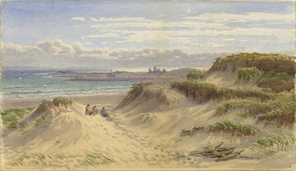 Samuel Phillips Jackson - Watercolour Painting - Sand Dunes Coastal Landscape0
