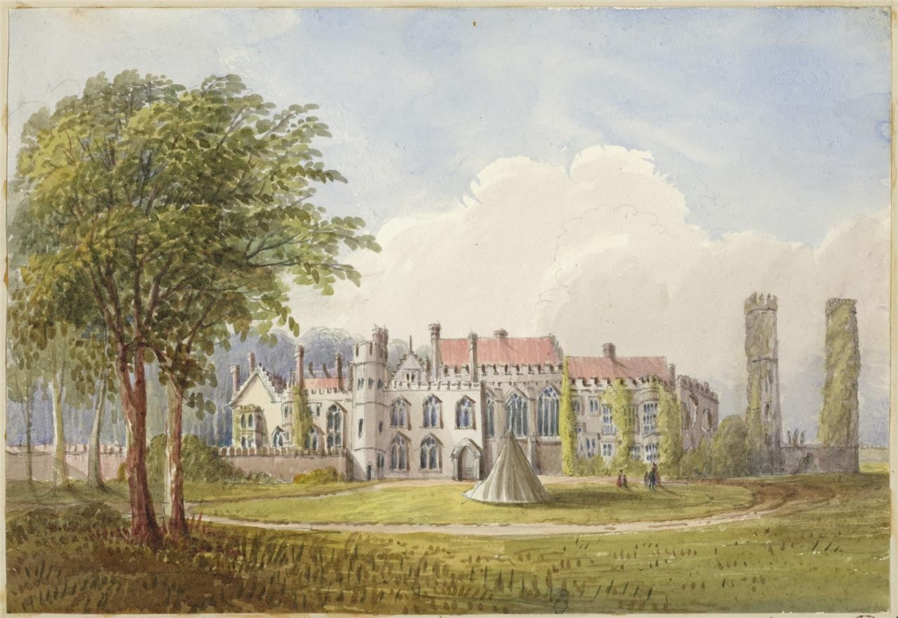 Mary Webster (1794-1883) Watercolour Painting - Battle Abbey 18420