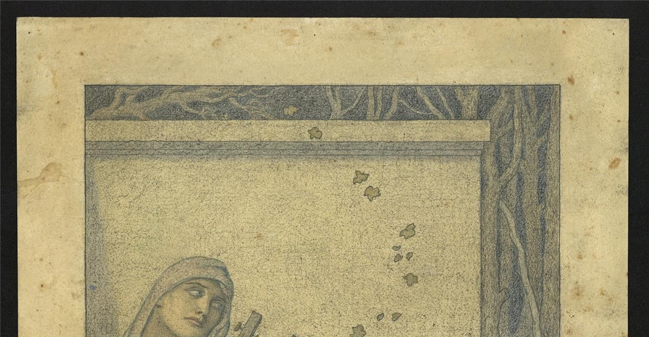 Cecil French (18791953) Pencil Drawing  Elegiac Poet11