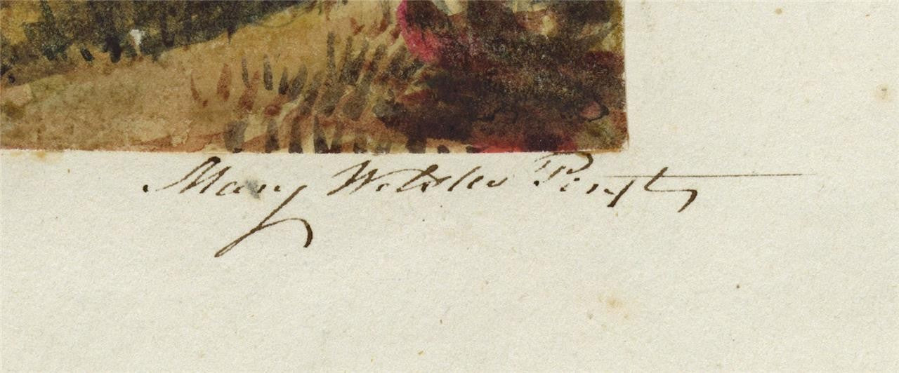 Mary Webster (1794-1883) Watercolour Painting Westminster Abbey London 18412