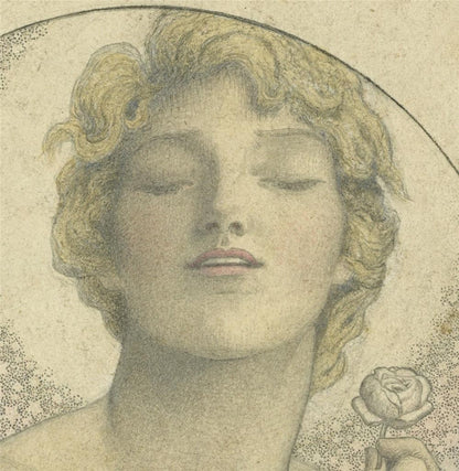 Cecil French (18791953) Pencil Drawing  The Flowering Of The Ages4