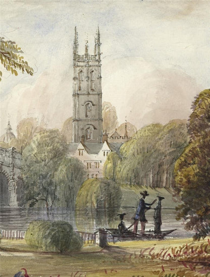 Mary Webster (1794-1883) Watercolour Painting - Magdalen College Oxford 18405