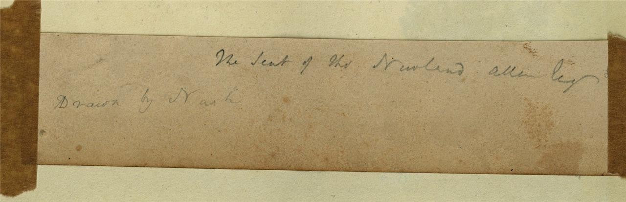 Newland Park? Buckinghamshire c1832 - Antique Watercolour Painting - Nash8