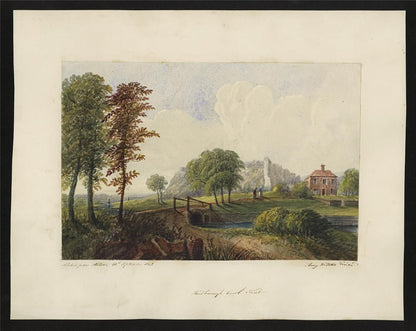 Mary Webster (1794-1883) - Watercolour Painting - Richborough Castle Kent 18431