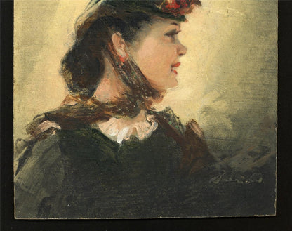 William Henry Barribal - Oil Painting - Portrait Of A Lady - 20th Century4