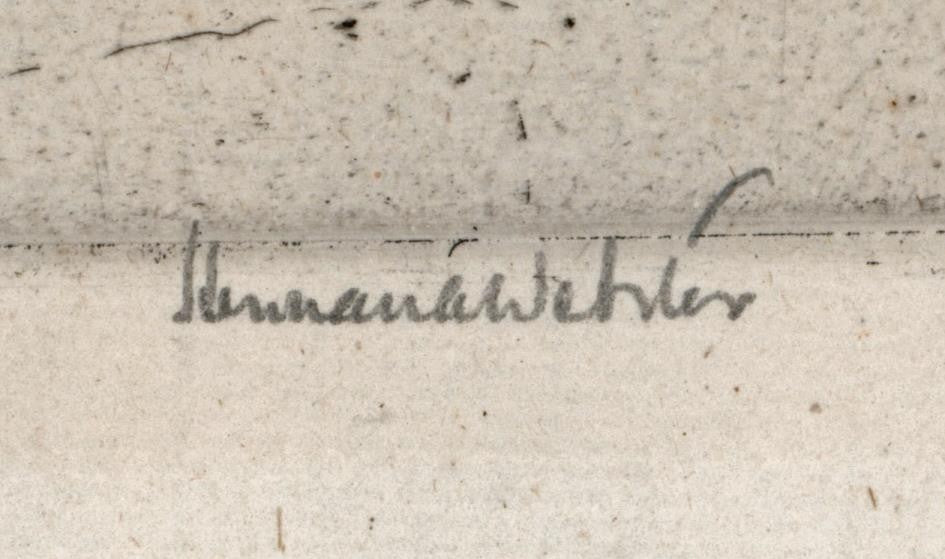 Herman Armour Webster (1878-1970) - Signed Etching - Vieux Marche Marseille 19122