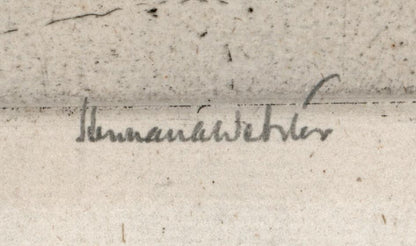 Herman Armour Webster (1878-1970) - Signed Etching - Vieux Marche Marseille 19122