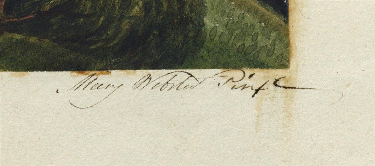 Mary Webster (1794-1883) Watercolour Painting Coastline Eastbourne Sussex 18482