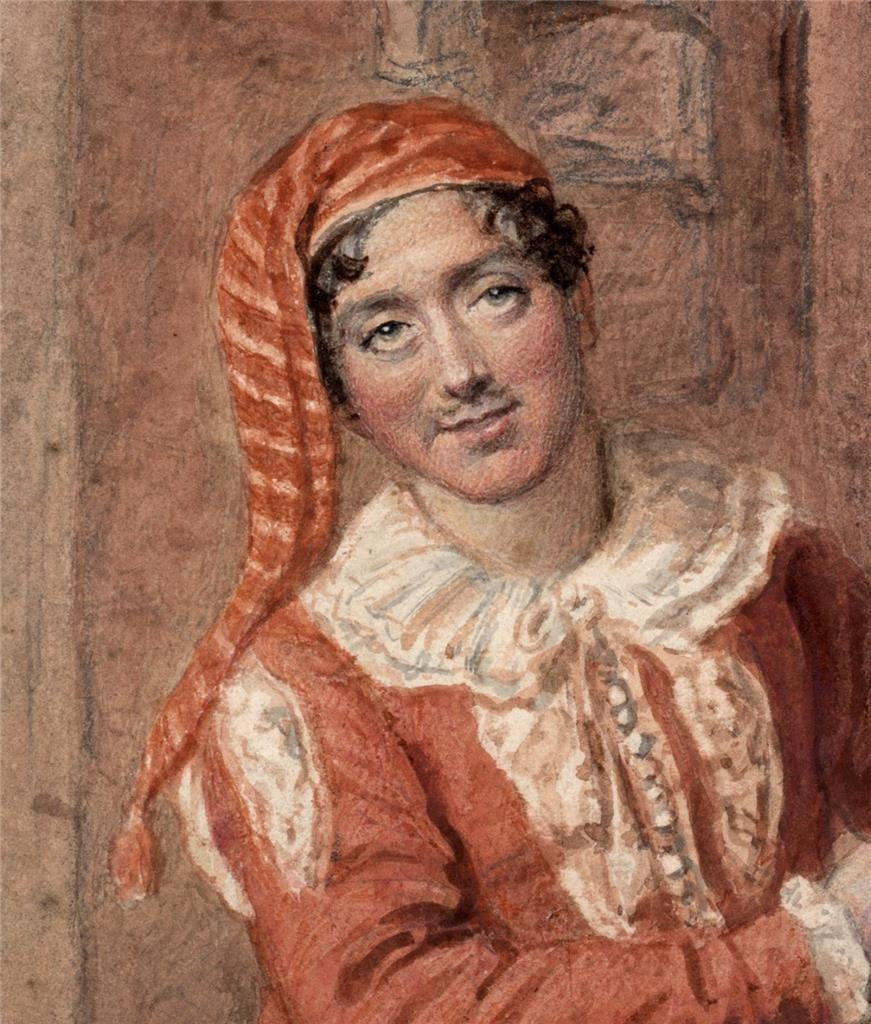 Mr Fitzwilliam As Leporello Antique Watercolour Painting - Possibly T C Wageman?3