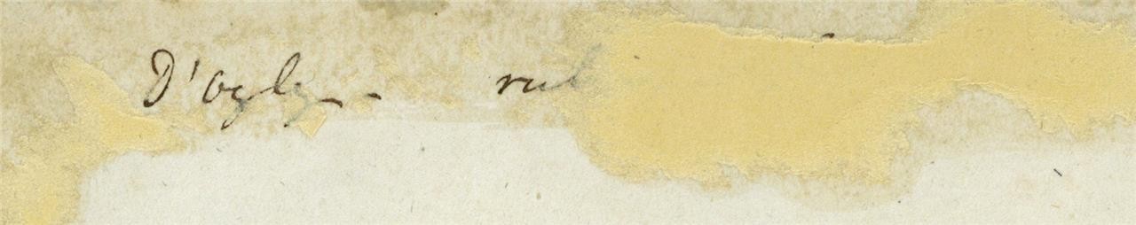 Signed D'Oyly Small Watercolour Painting 19th Century3