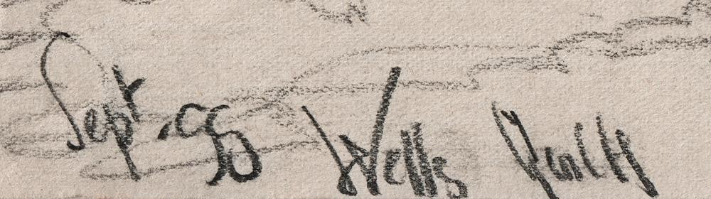 George Charles Haite (1855-1924) Pencil Drawing Wells-Next-The-Sea 18991