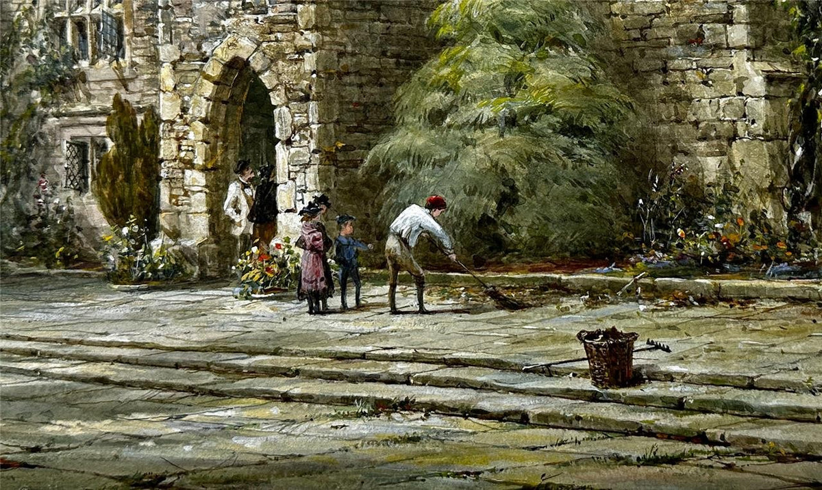 Louise Rayner (1832-1924) - Watercolour Painting - Haddon Hall3