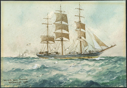 William Minshall Birchall (1884-1941) Watercolour Painting The Channel 19240