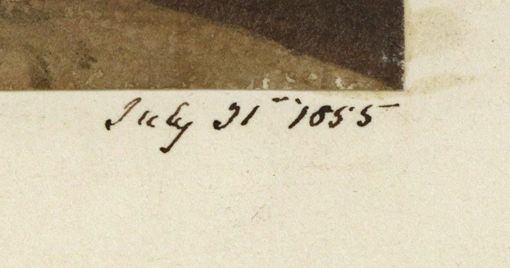 Mary Webster (1794-1883) Watercolour Painting Oak Pulpit Dun Angus Scotland 18553