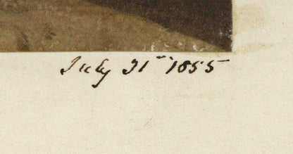 Mary Webster (1794-1883) Watercolour Painting Oak Pulpit Dun Angus Scotland 18553