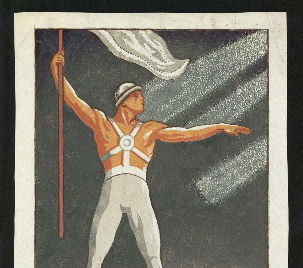 Cecil French (18791953) Pencil Signed Woodcut  Early 20th Century4