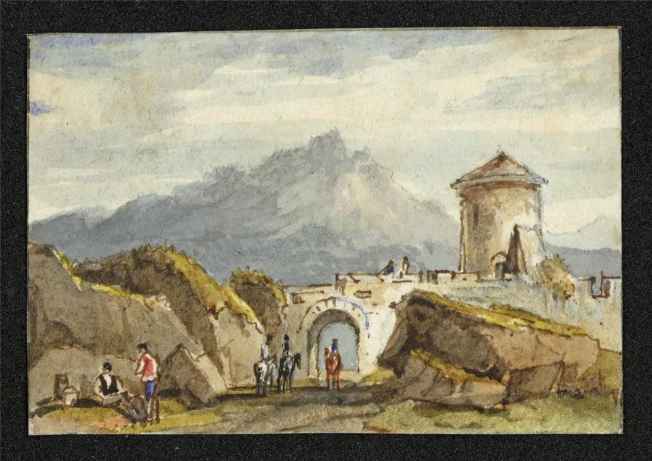 Style Of Samuel Prout - Miniature Watercolour Painting - 19th Century - 161