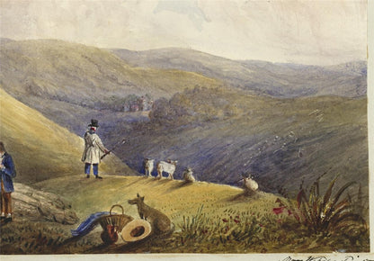 Mary Webster Watercolour Painting The Weald Of Sussex From The Devil's Dyke 18387