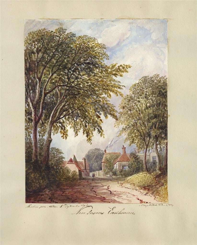 Mary Webster (1794-1883) Watercolour Painting - New Susans Eastbourne 18427