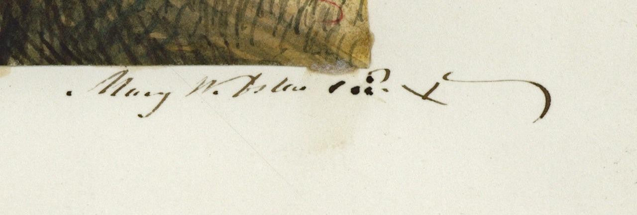 Mary Webster (1794-1883) - Watercolour Painting Elgin Cathedral Scotland 18443