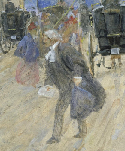 Henry Edward Tidmarsh Watercolour Painting - Royal Courts Of Justice London 189710