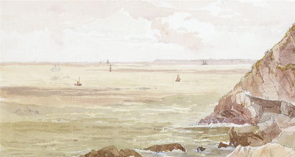 Capstone Point Ilfracombe Devon 1866 Watercolour Painting - 19th Century8