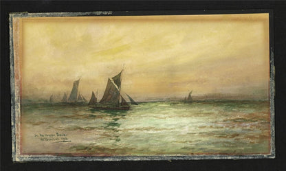 William Minshall Birchall - Watercolour Painting - On The Dogger Bank 19181